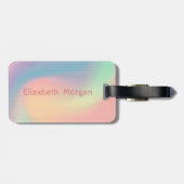 アロハハワイアンカラフルパイナップルホログラフィック ラゲッジタグ (裏面横)