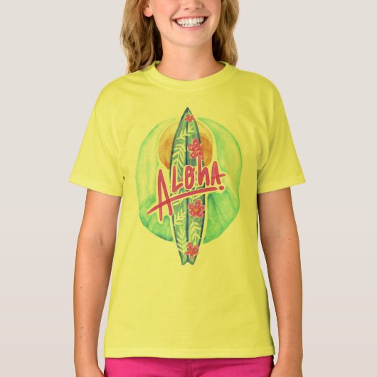 アロハハワイアンサーファーのシャツ&ジャケット Tシャツ (正面)