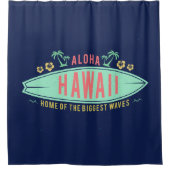 アロハハワイアンサーファーシャワーカーテン シャワーカーテン (正面)