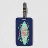 アロハハワイアンサーファー ラゲッジタグ (正面縦)