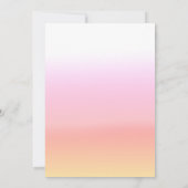 アロハハワイアンパイナップルガールズ誕生日 招待状 (裏面)