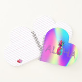 アロハハワイアンパイナップルホログラフィック ノートブック (内部)
