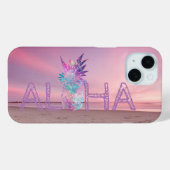 アロハハワイアンパイナップル ビーチ 日没 Case-Mate iPhoneケース (裏面 (横))