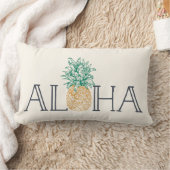 アロハハワイアンパイナップル ランバークッション (ブランケット)