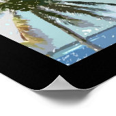 アロハハワイアンパームツリーズトロピカルトラベル ポスター (角)