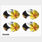 アロハハワイアンフランギパニフラムズプラメリアス 楕円形シール (シート)