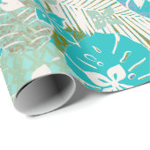 アロハハワイアンプリントパターン ラッピングペーパー (ロールコーナー)