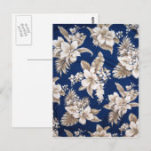 アロハハワイアンプリント ポストカード (正面/裏面)