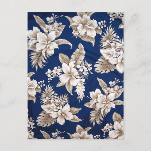 アロハハワイアンプリント ポストカード (正面)