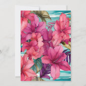 アロハハワイアン卒業 招待状 (裏面)