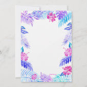 アロハハワイアン招待状 招待状 (裏面)