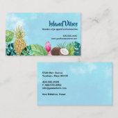 アロハハワイアン水彩 名刺 (正面/裏面)
