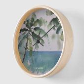 アロハハワイアン水彩 壁時計 (傾斜)
