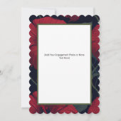 アロハハワイアン結婚ズレッドハイビスカス 招待状 (裏面)