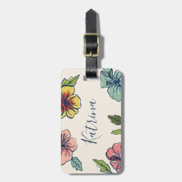 アロハハワイアン花 ラゲッジタグ