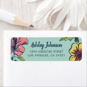 アロハハワイアン花 ラベル (インサイチュ)