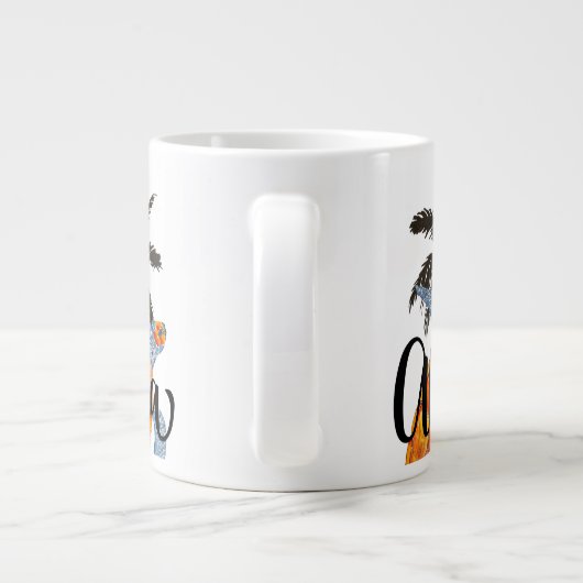 アロハハワイウミガメハワイアンアイランドマグ ジャンボコーヒーマグカップ (裏面)