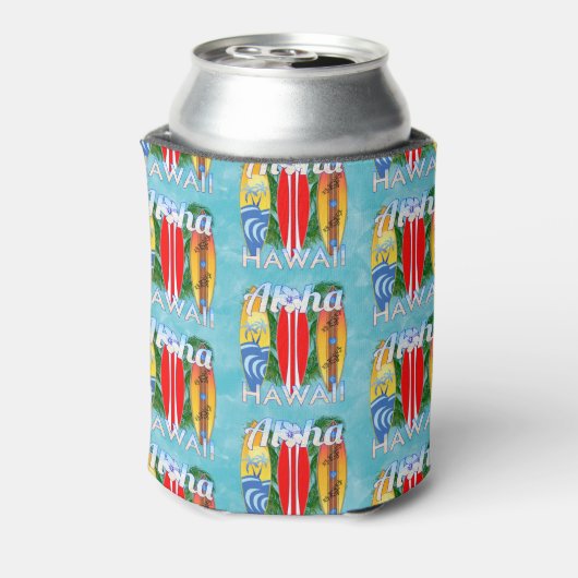 アロハハワイサマーサーフボード 缶クーラー (缶裏面)