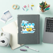 アロハハワイセイリングサンセット シール (iPadカバー)