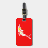 アロハハワイドルフィン ラゲッジタグ (正面縦)
