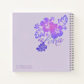 アロハハワイハイビスカスノート ノートブック (裏面)