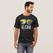 アロハハワイハワイアンアイランドサングラス Tシャツ (正面フル)