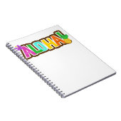 アロハハワイハワイアンアイランドサーフィン ノートブック (右側)