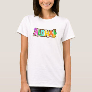アロハハワイハワイアンアイランドサーフィン Tシャツ