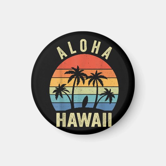 アロハハワイハワイアンアイランドシャツパームビーチサーフ マグネット (正面)