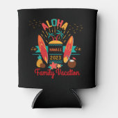 アロハハワイバケーションスクワッドクーラーボックス 缶クーラー (正面)