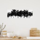 アロハハワイパームツリーズトロピックストラベル ポスター (キッチン)