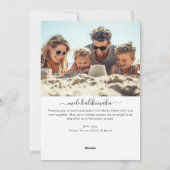 アロハハワイビーチクリスマスフォトメルカリキマカ シーズンカード (裏面)