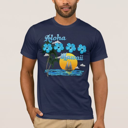 アロハハワイルサンセット Tシャツ (正面)