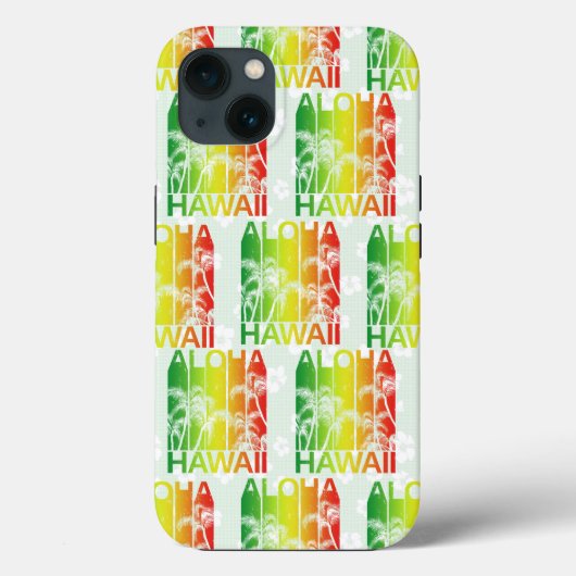 アロハハワイレトロサマーフローラ Case-Mate iPhoneケース (裏面)