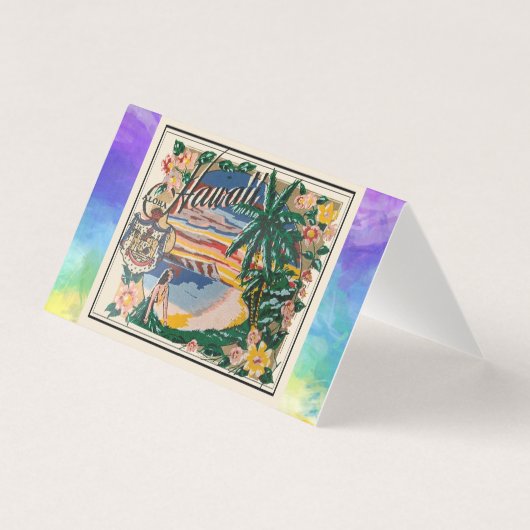 アロハハワイヴィンテージトラベルカード (正面)