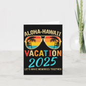アロハハワイ家族旅行2025思い出の作成Vaca カード (正面)