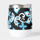 アロハハワイ模様（ブラック/ブルー） (左面)