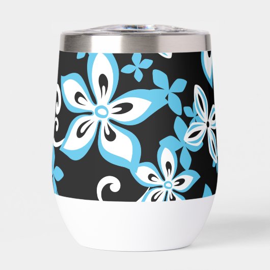 アロハハワイ模様（ブラック/ブルー） (正面)