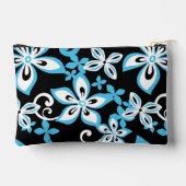 アロハハワイ模様（ブラック/ブルー） アクセサリーポーチ (裏面)