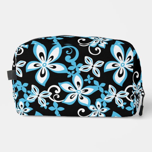 アロハハワイ模様（ブラック/ブルー） ドップキット (正面)