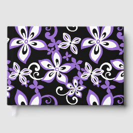 アロハハワイ模様（黒と紫） ゲストブック