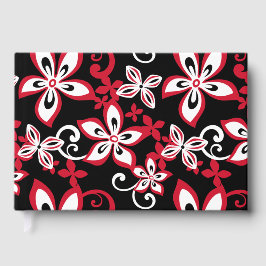 アロハハワイ模様（黒と赤） ゲストブック