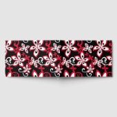 アロハハワイ模様（黒と赤） ゲストブック (全面)