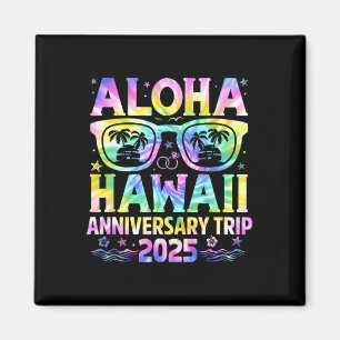 アロハハワイ記念日旅行 2025 カップルおそろい マグネット
