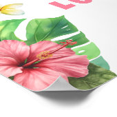 アロハハワイ誕生日パーティーへようこそ ポスター (角)