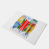 アロハハワイ諸島サーフィン ドアマット (アングル)