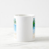 アロハハワイ諸島トロピカルビーチ コーヒーマグカップ (中央)