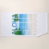 アロハハワイ諸島トロピカルビーチ ビーチタオル (正面)