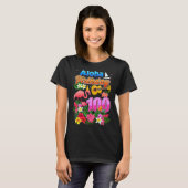 アロハハワイ100歳誕生日100th Day Flam Tシャツ (正面フル)
