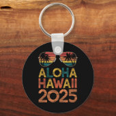アロハハワイ2025夏の旅行に最適ビーチ李 キーホルダー (正面)